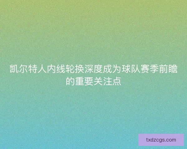 凯尔特人内线轮换深度成为球队赛季前瞻的重要关注点 凯尔特人内线轮换深度成为球队赛季前瞻的重要关注点
